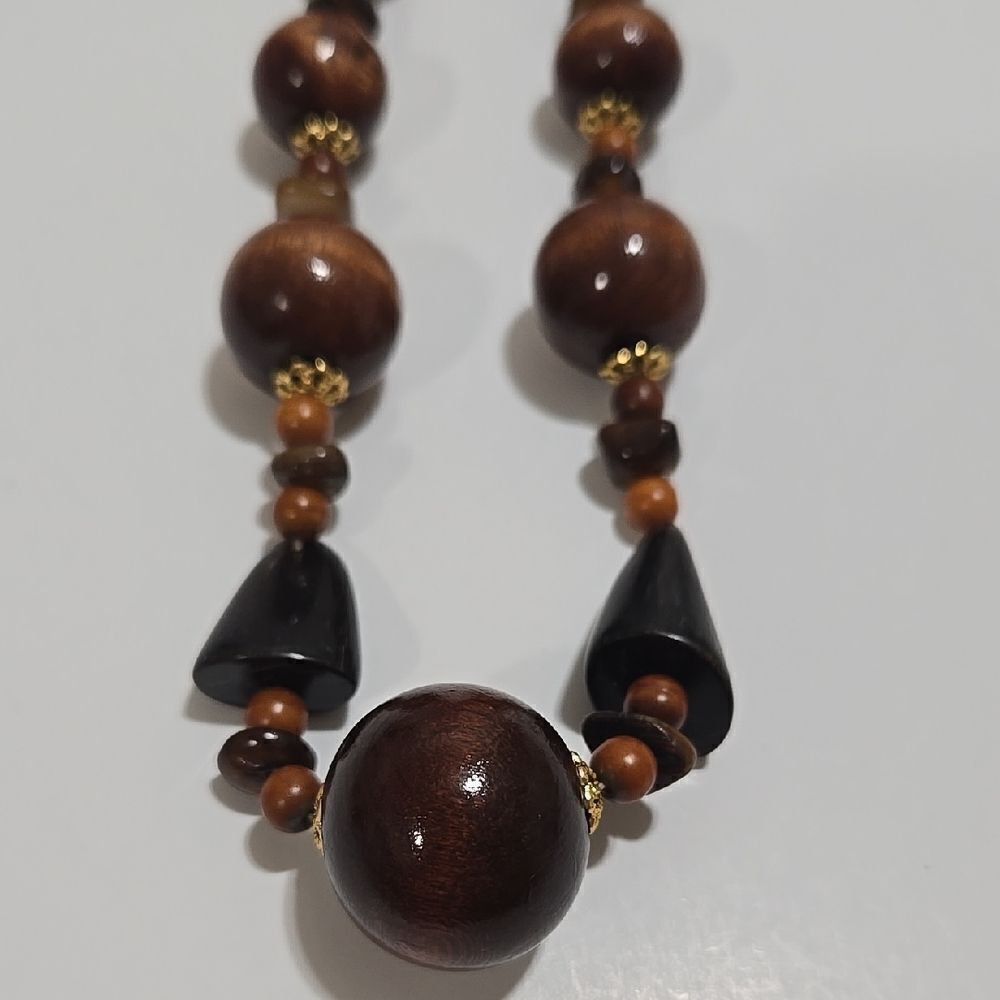 Wooden Beaded Necklace
